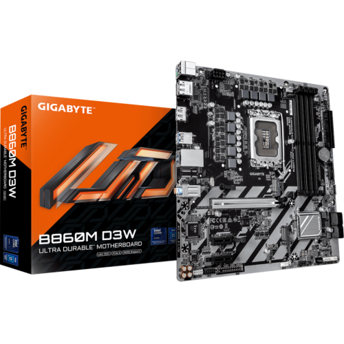 B860M D3W, LGA1851, DDR5, mATX, Negru