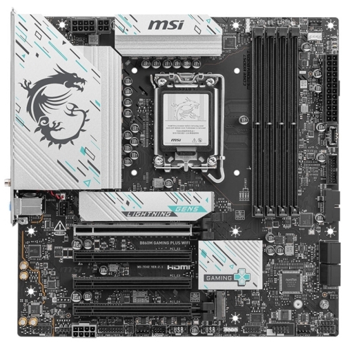 Placa de baza MSI B860M GAMING PLUS WIFI, Intel B860, Socket 1851, mATX