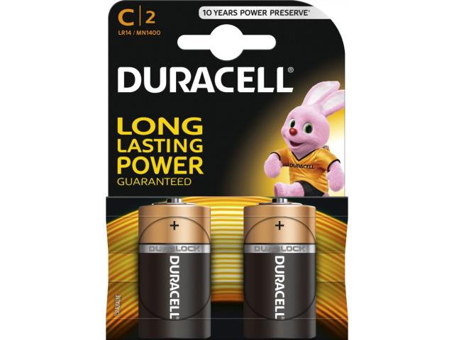 Baterie alcalina Baby (C,R14) 1,5V MN1400 Duracell Basic
 DURACELL HCT012-088