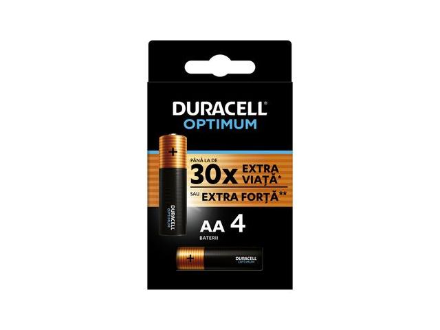 Baterie alcalina Micro (AA,R6) 1,5V Duracell Optimum
 DURACELL HCT012-156