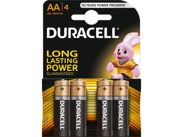 Baterie alcalina Mignon (AA,R6) 1,5V MN1500 Duracell Basic
 DURACELL HCT012-040