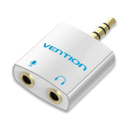 Adaptor audio Vention, Jack M-Jack m 3.5mm, , aluminiu, Camasa PVC, argintiu, 