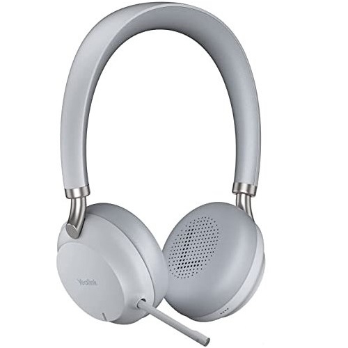 Casti cu microfon Yealink BH72 UC, Bluetooth, Light Gray + Stand