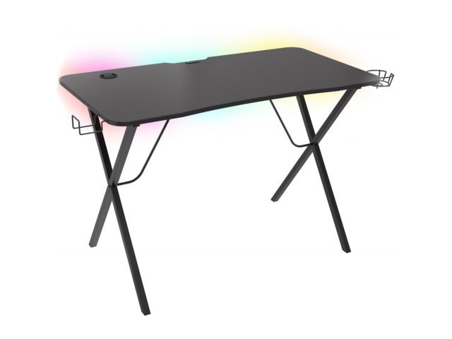 Birou gaming Natec Genesis Holm 200, RGB LED, Black
