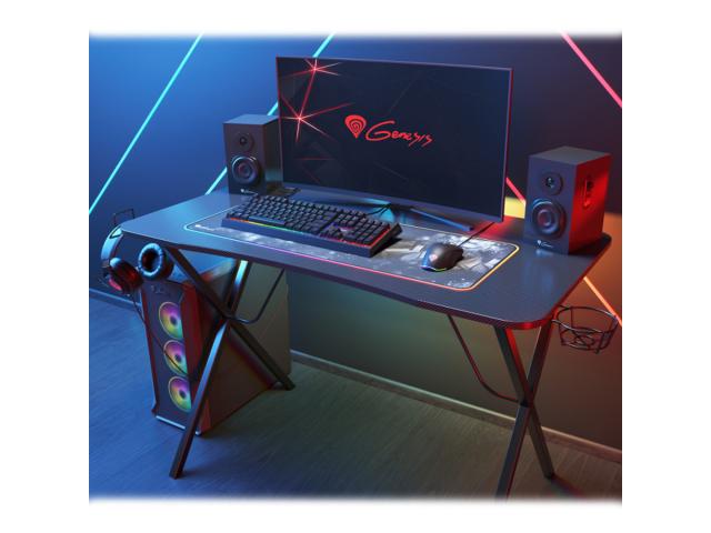 Birou gaming Natec Genesis Holm 200, RGB LED, Black