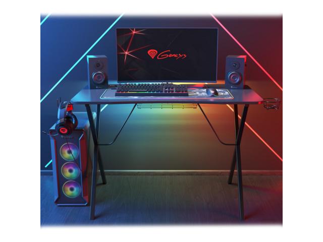 Birou gaming Natec Genesis Holm 200, RGB LED, Black