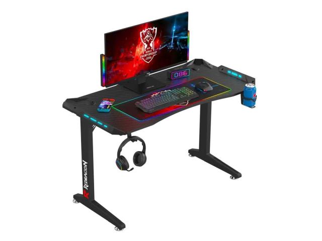 Birou gaming Redragon GD-3101BK negru iluminare RGB