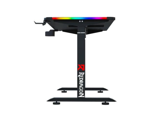 Birou gaming reglabil electric pe inaltime Redragon GD-3330-M negru iluminare RGB