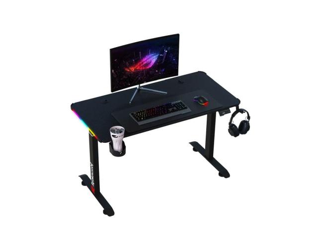 Birou gaming reglabil electric pe inaltime Redragon GD-3330-M negru iluminare RGB