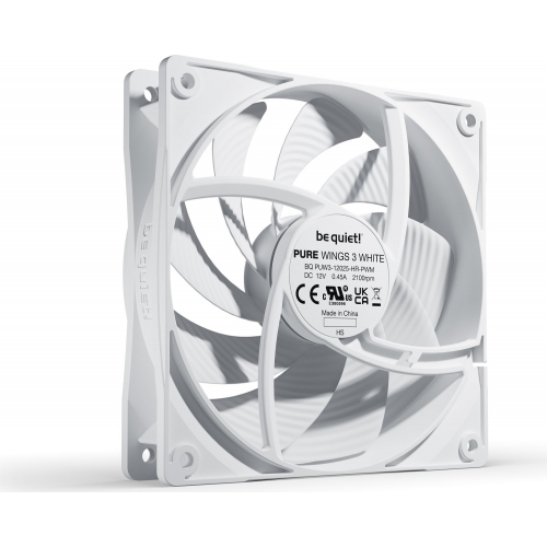 Ventilator Be quiet! Pure Wings 3 PWM High-Speed White, 120mm