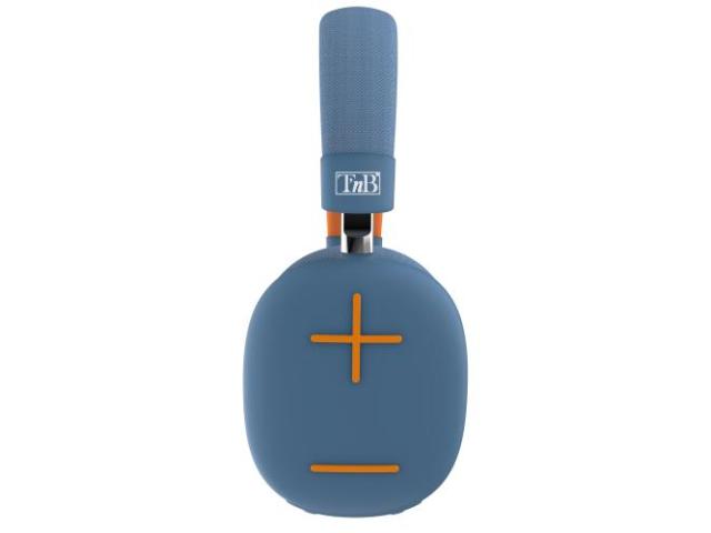 Casti cu microfon TnB BOUNCE, Bluetooth/3.5mm jack, Blue-Orange