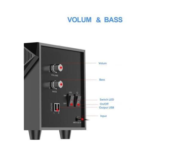Boxe Redragon Toccata RGB 2.1, Black 