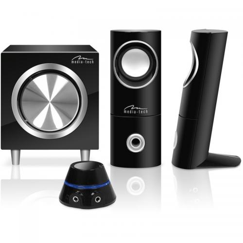 Boxe Media-Tech Speakers Set 2.1, Black-Silver