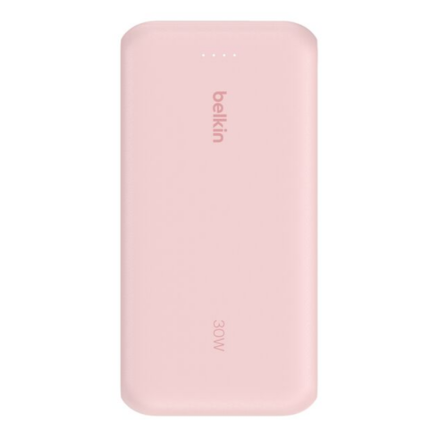 20K PD30W INTEGRATED USB-C/CABLE POWER BANK PINK