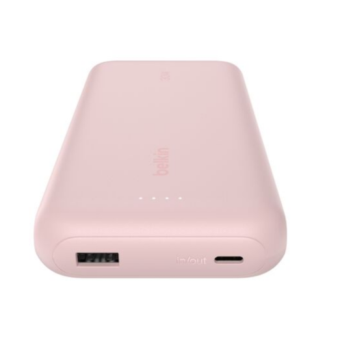 20K PD30W INTEGRATED USB-C/CABLE POWER BANK PINK