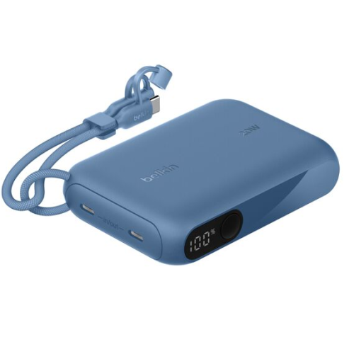 BOOSTCHARGE POWER DELIVERY POWE/MIT DISPLAY 10.000MAH 20 W BLAU