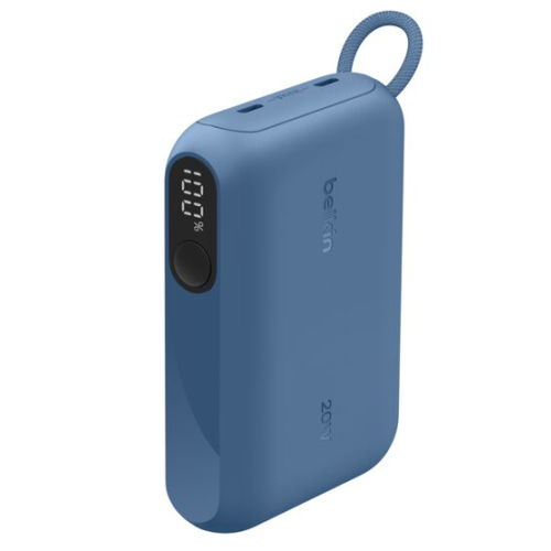 BOOSTCHARGE POWER DELIVERY POWE/MIT DISPLAY 10.000MAH 20 W BLAU