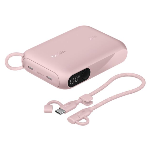 10K PD20W POWER BANK WITH/DISPLAY PINK