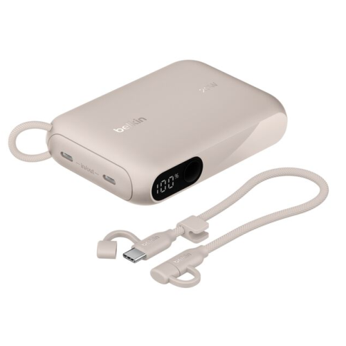 BOOSTCHARGE POWER DELIVERY POWE/MIT DISPLAY 10.000MAH 20 W SAND