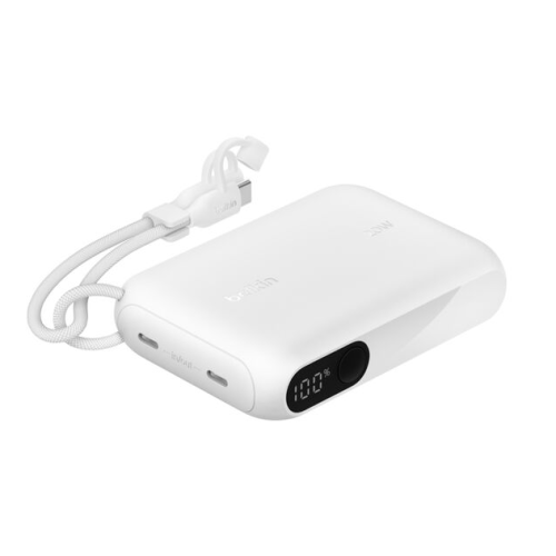 10K PD20W POWER BANK WITH/DISPLAY WHITE