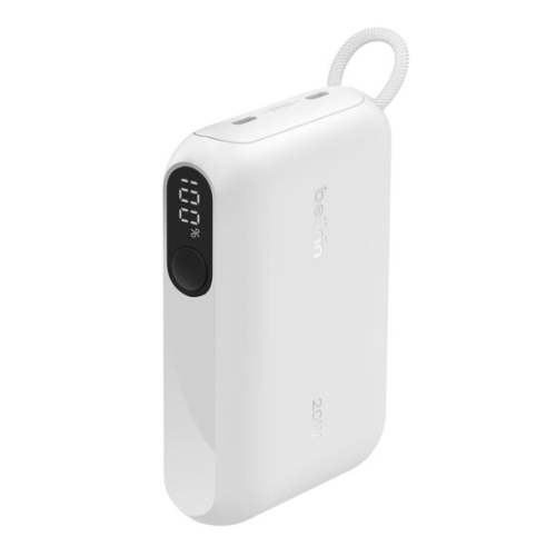 10K PD20W POWER BANK WITH/DISPLAY WHITE