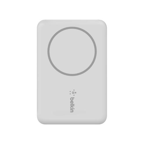 Baterie portabila Belkin Boost Charge Magnetic Wireless, 2500mAh, 1 x USB-C, White