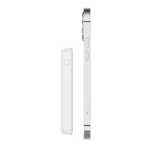 Baterie portabila Belkin Boost Charge Magnetic Wireless, 2500mAh, 1 x USB-C, White