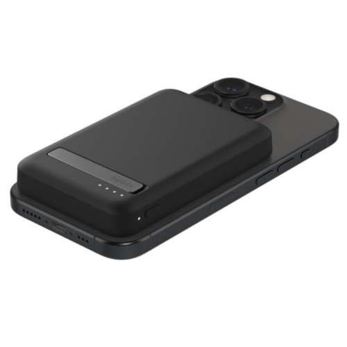 BOOSTCHARGE 5K 15W QI2 POWER/BANK WIRELESS CHARGER WITH CABLE