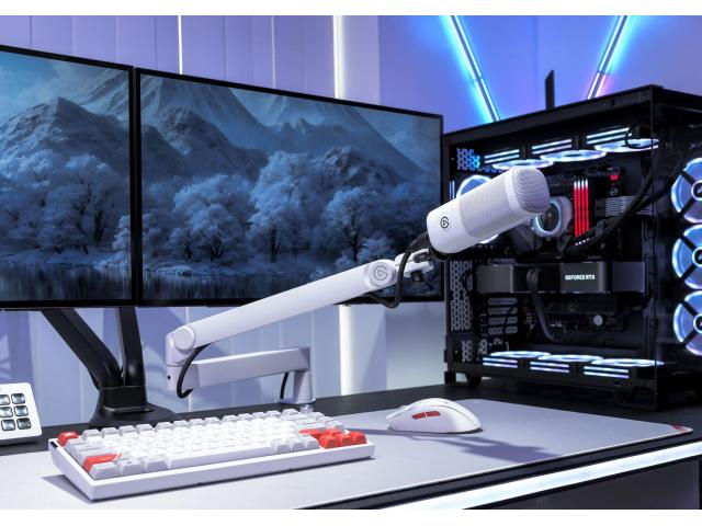 Suport pentru microfon Elgato by Corsair Wave Arm Pro, White