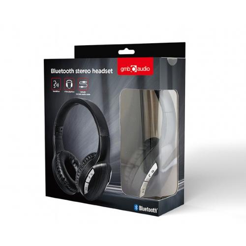 Casti cu microfon Gembird BTHS-01-BK, Bluetooth/3.5 mm jack, Black