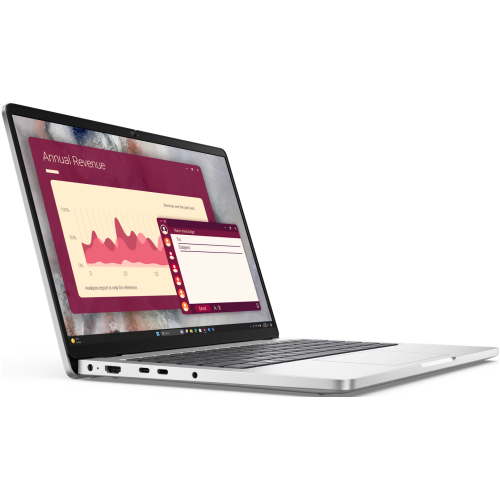 Laptop Dell Pro 14 PC14250, Intel Core Ultra 7 255U, 14 inch, RAM 16GB, SSD 512GB, Intel Graphics, Linux, Platinum Silver