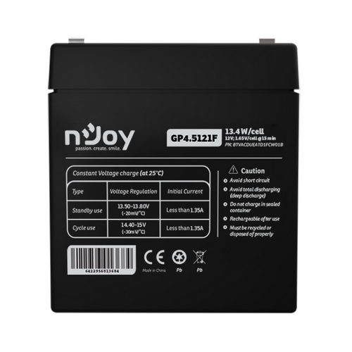 Acumulator UPS nJoy GP4.5121F, 12V, 4.5Ah