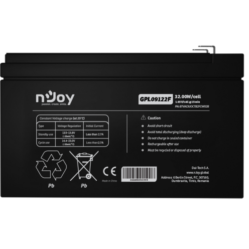 ACUMULATOR NJOY GPL09122F 12V
