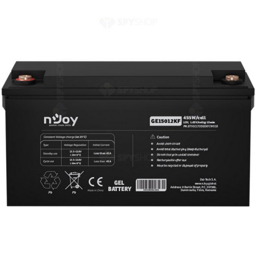 Acumulator UPS nJoy GE15012KF, 12 V, 150 Ah