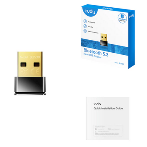 Adaptor Bluetooth Cudy BU530, USB, Black