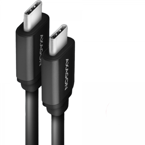 Cablu de date Axagon Twister, USB Tip C - USB Tip C, 0.6m, Black
