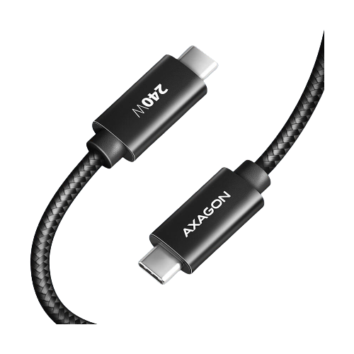Cablu de date Axagon BUCM2-CM15AB, USB-C male - USB-C male, 1.5m, Black