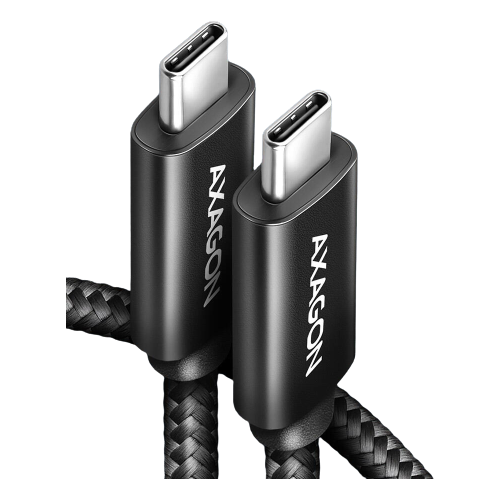 Cablu de date Axagon BUCM2-CM25AB, USB-C male - USB-C male, 2.5m, Black