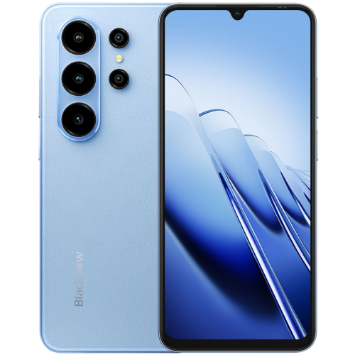 Blackview WAVE 10 LTE 6.88-inch HD IPS 720x1640 120Hz 8+128GB Unisoc UMS9230E Octa Core 1.6GHz CAM 13MP/32MP Face ID Fingerprint 5000mAh No Charger  Android 16 Iris Blue