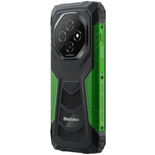 Blackview FORT1 LTE 6.56-inch HD+ 1612x720 90Hz 6+256GB Unisoc T615 Octa-Core 1.8GHz 8MP Front 16+2MP Rear NFC MIL-STD-810H 10000mAh Fingerprint  Android 15 Green