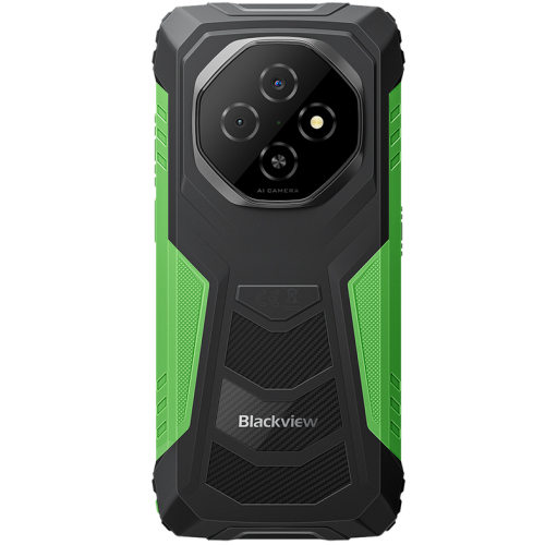 Blackview FORT1 LTE 6.56-inch HD+ 1612x720 90Hz 6+256GB Unisoc T615 Octa-Core 1.8GHz 8MP Front 16+2MP Rear NFC MIL-STD-810H 10000mAh Fingerprint  Android 15 Green