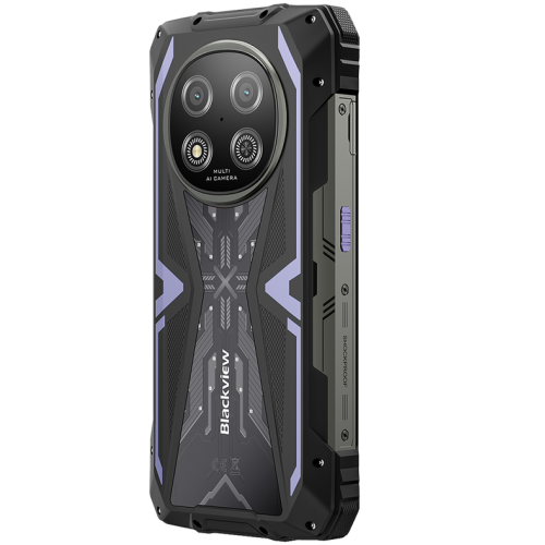 Blackview ROCK 2 5G 6.67-inch HD+ 1640x720 120Hz 12+256GB Unosoc T8100 Octa-Core 2.2GHz 13MP Front 16MP Rear NFC FG MIL-STD-810H 15000mAh Fingerprint  Android 16 Purple