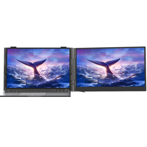 Portable monitor Blackview SCM6 Single Screen 14inch 1920x1080 16:9 LCD 60Hz IPS 178 USB-C 3.1x3 for 13-17.3 inch laptops 332x207x15.6mm Grey Black