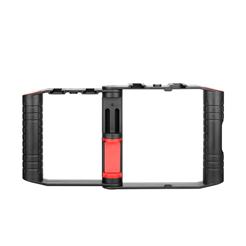 Kit Boya BY-VG380 pentru Smartphone - Microfon BY-MM1 + Mini Trepied + Holder, Black-Red