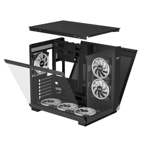 Carcasa PcCOOLER C3 T500 ARGB BK, Fara sursa