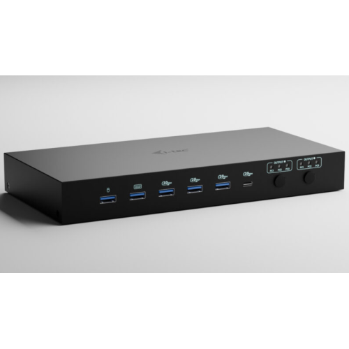 I-TEC USB-C KVM DOCKING STATION/FOR 3 HOSTS DUAL DISPLAY POWER D