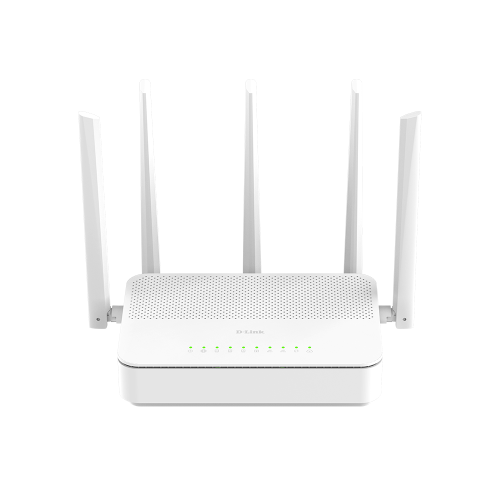ROUTER D-Link BE3600 Wi-Fi 7 dual band, 1 x 2.5G WAN, 3 x Gigabit LAN, 5 x antene externe, alb 