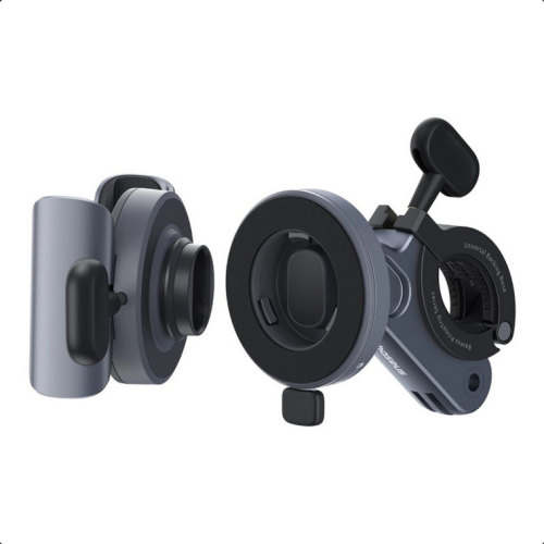 SUPORT bicicleta Baseus PrimeTrip pt SmartPhone, fixare de bare de diferite dimensiuni, metalic, negru 