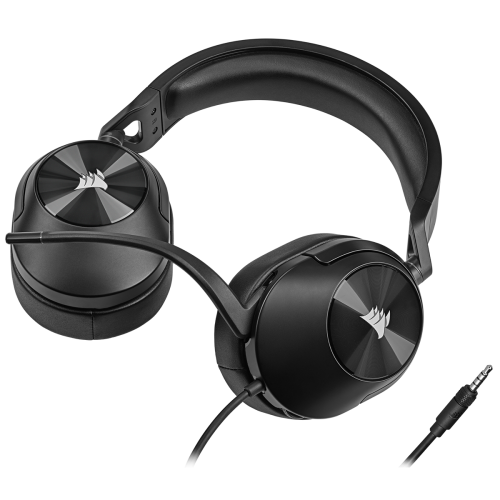 Casti cu microfon Corsair HS55 Surround, 3.5mm jack/USB-A, Carbon