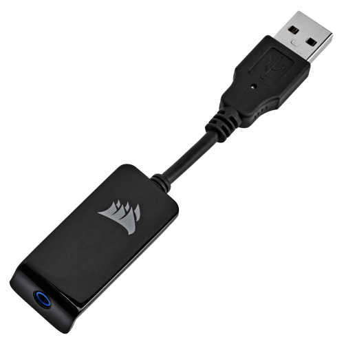 Casti cu microfon Corsair HS65 Surround, 3.5mm jack/USB-A, White